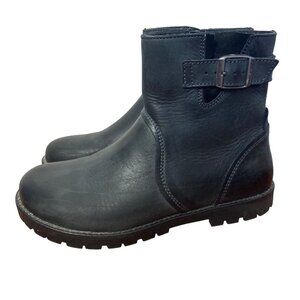 Birkenstock Womens Stowe Leather Ankle Boots Black Oiled Moto Chukka 37 6 6.5